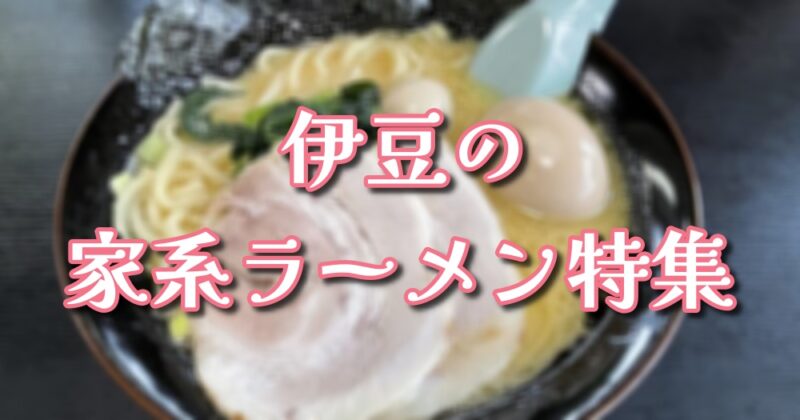 【おすすめ３選】家系ラーメン特集♪本家の横浜にだって負けないぞ！【伊豆エリア】